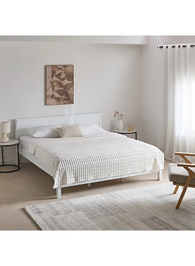 Home Box Delft Jacquard Flannel Queen Blanket 220 x 200 cm