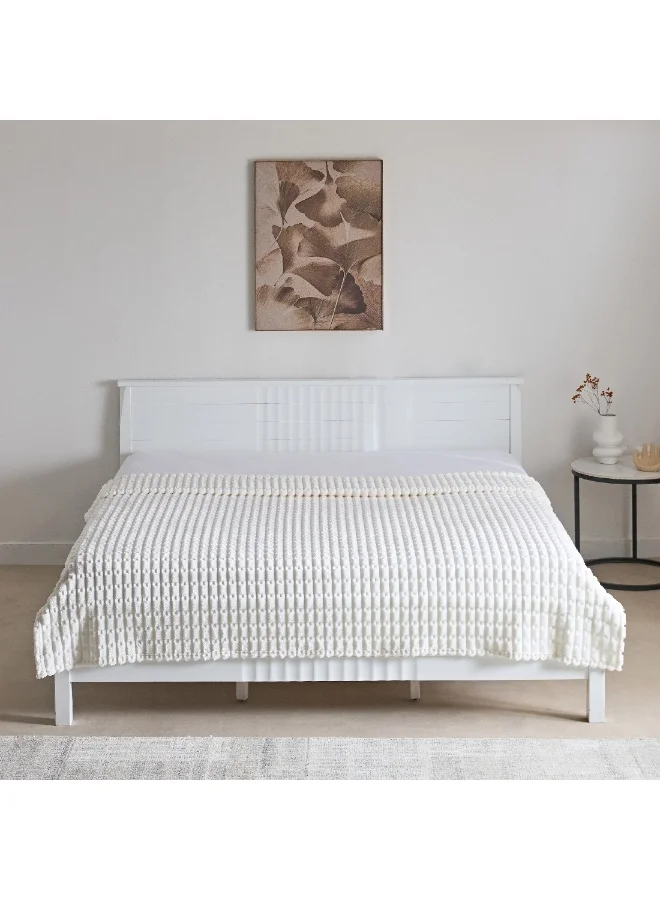 Home Box Delft Jacquard Flannel Queen Blanket 220 x 200 cm