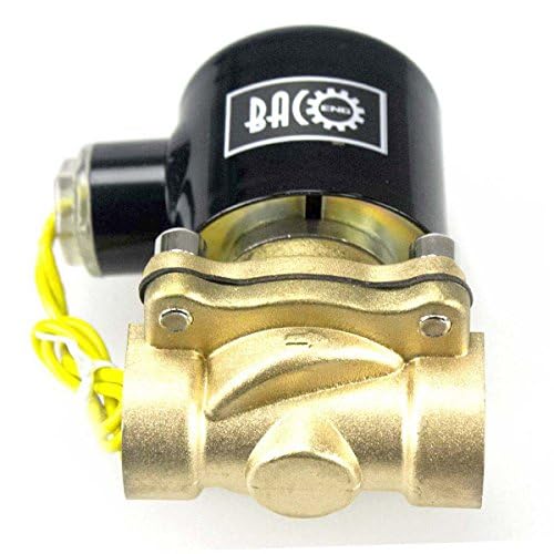 BACOENG VITON 3/8" Brass Electric Solenoid Valve, 12V DC Normally Closed - Image 3