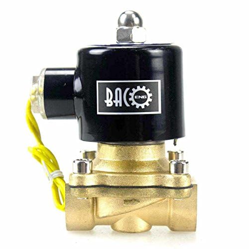 BACOENG VITON 3/8" Brass Electric Solenoid Valve, 12V DC Normally Closed - Image 5