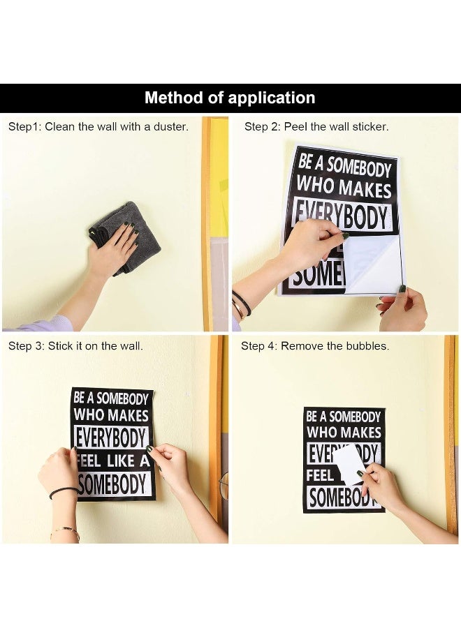 Emoda Home Trove 9 Pieces Inspirational Wall Decals Spiritual Motivational Wall Stickers Positive Quotes Sayings Phrases Decals for Library Home School Office Wall Art Decorations, 8 x 10 Inches - Image 3