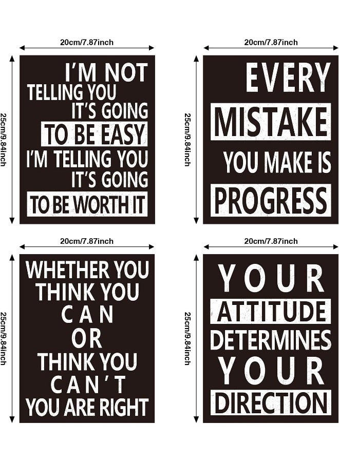 Emoda Home Trove 9 Pieces Inspirational Wall Decals Spiritual Motivational Wall Stickers Positive Quotes Sayings Phrases Decals for Library Home School Office Wall Art Decorations, 8 x 10 Inches - Image 2