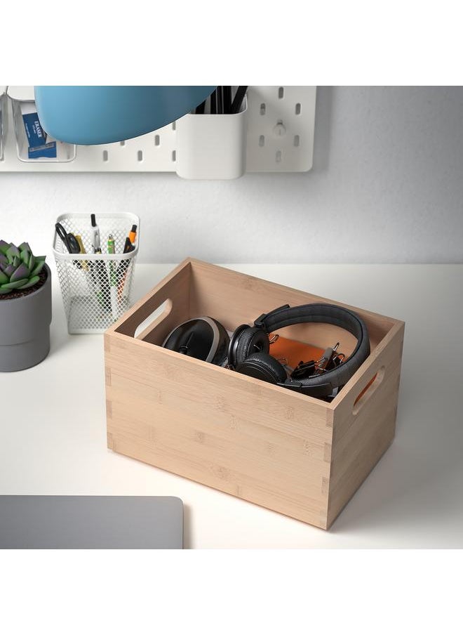Generic Storage box, light bamboo, 16x24x15 cm  - Image 4