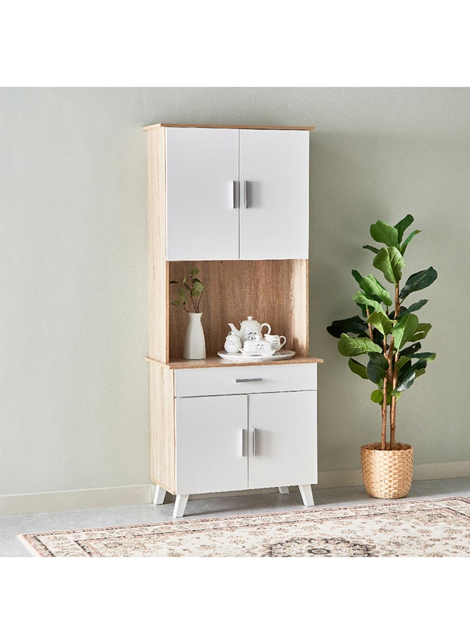 Home Box - Alford 4-Door Kitchen Cabinet with Drawer 80 x 190.6 x 43.7 cm - Image 1