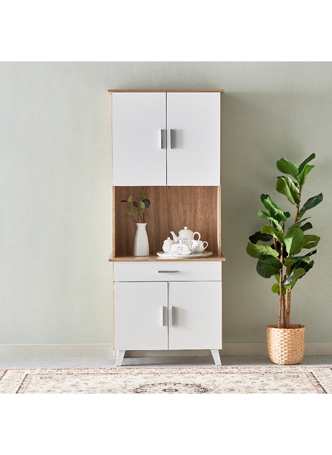 Home Box - Alford 4-Door Kitchen Cabinet with Drawer 80 x 190.6 x 43.7 cm - Image 1
