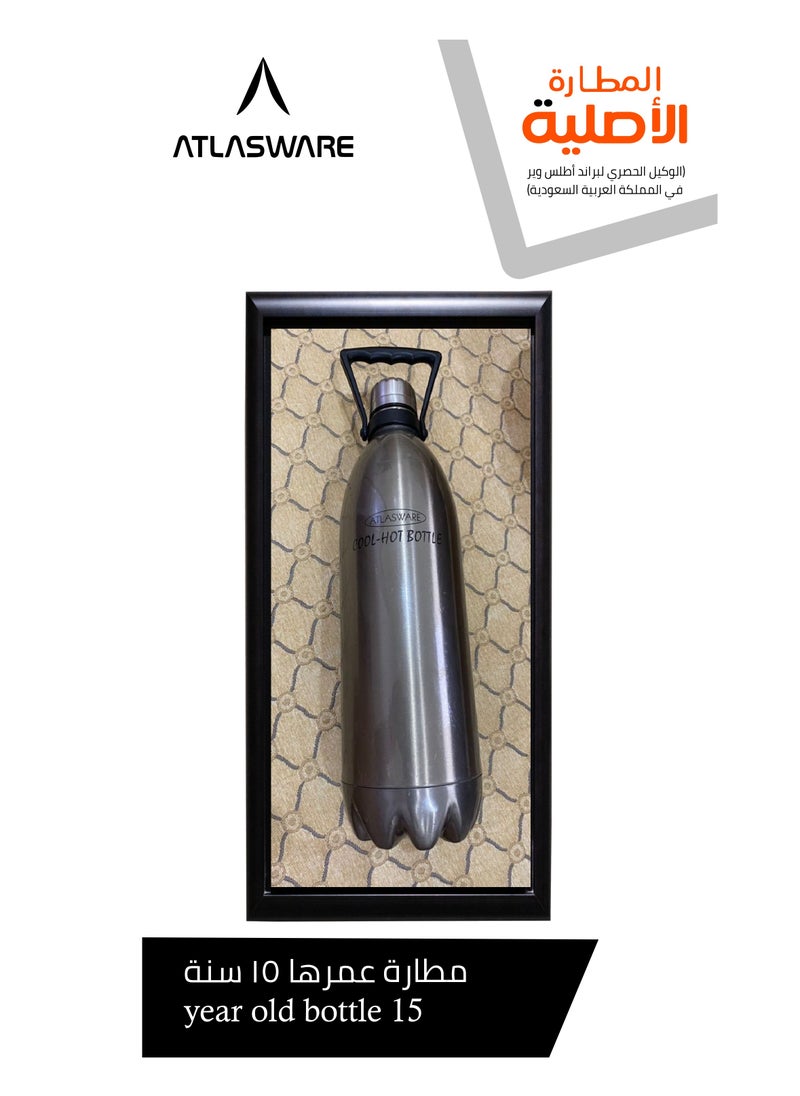 Water Bottle with a Capacity of 500 ml, Stainless Steel Water Bottle that keeps Cold for 37 Hours and Keeps Heat for 16 Hours, Army Green