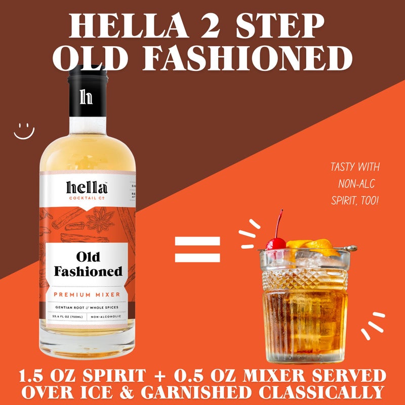 خلاطات كوكتيل هلا - مارغريتا، بلودي ماري، موسكو مولي وأولد فاشند (750 مل 3 عبوات، أولد فاشند) - Image 3