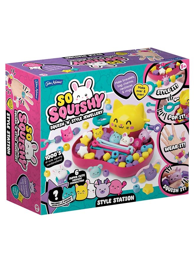 squishy محطة الأسلوب السلسة - أنشئ ملحقات سلسة مخصصة مع الأدوات، اللمعان، الخرز والقوالب (عمر 6+) - Image 1