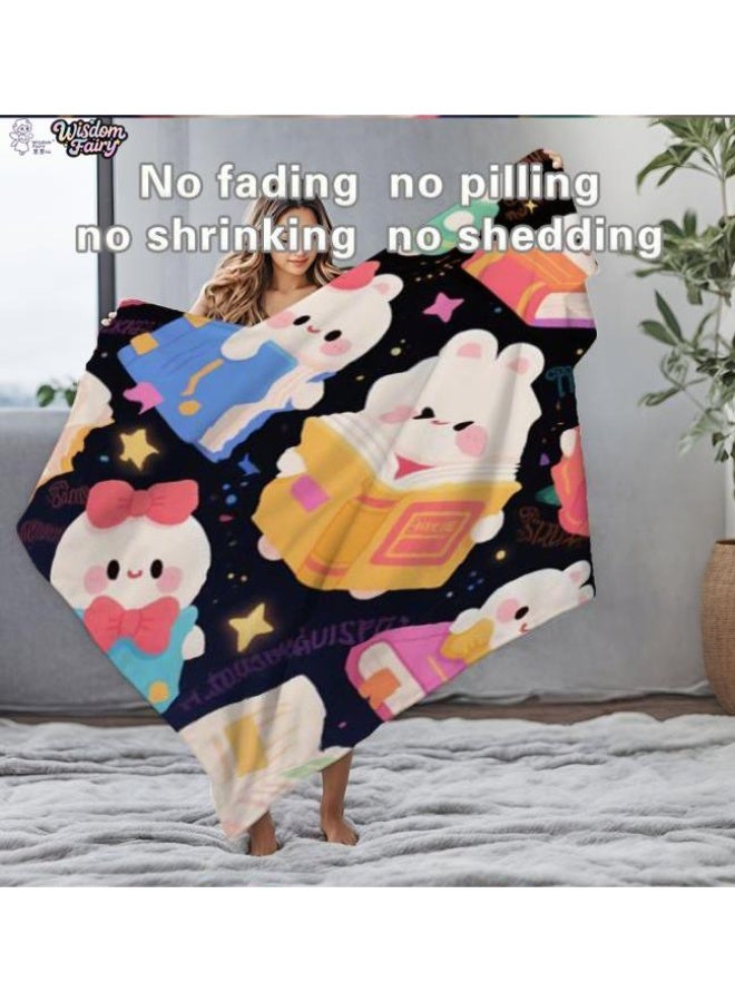 عام Wisdom Fairy (أحدث) بطانية رقيقة من الفانيلا (دافئة ومريحة، ومناسبة للنوم، واستخدام اللعبة، وإزالة الغبار والرمل) 150 سم * 200 سم - 30 - Image 1