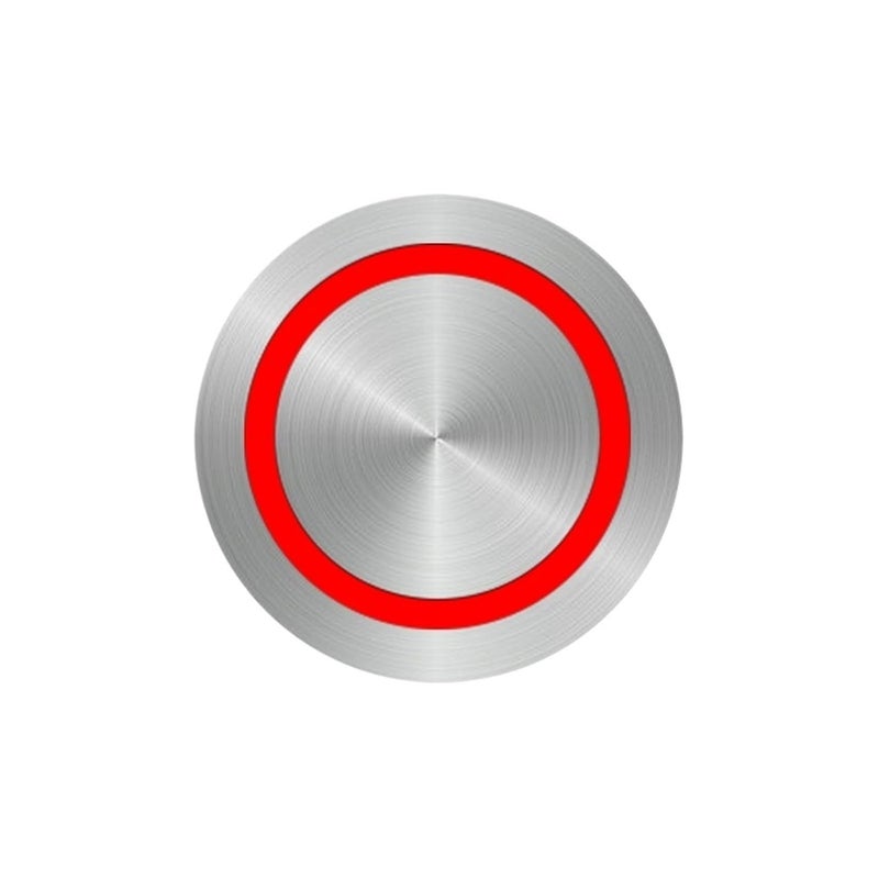 زر معدن مؤقت 40 مم مفتاح ذاتي القفل مفتوح إعادة تعيين مع ضوء LED حلقة حمراء فضية قفل 2NO2NC 3 6V - Image 1