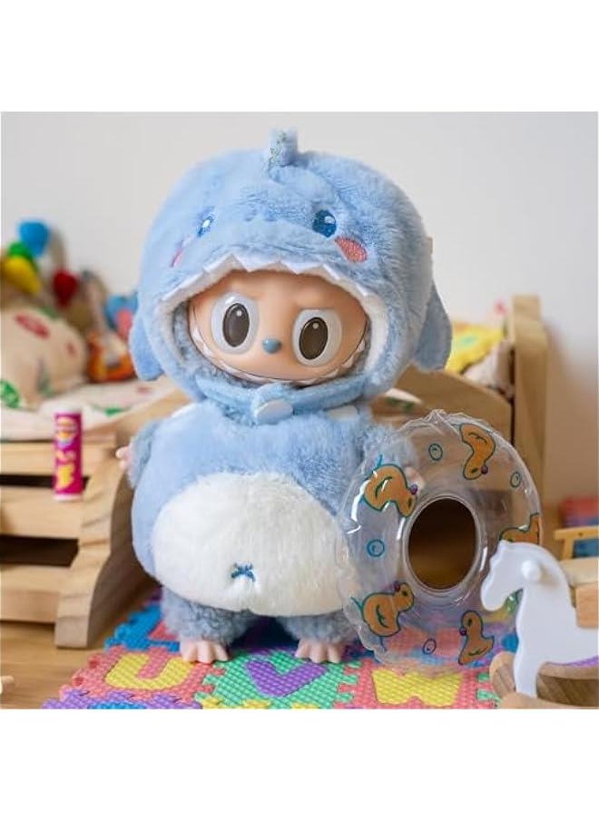 Arabest Plush Doll Clothes, Cute Cartoon Animal Series Plush Doll Clothes Suit for 17cm Labubu, Kawaii Doll Clothes for Birthday Gifts (Blue Shark)  - Image 3