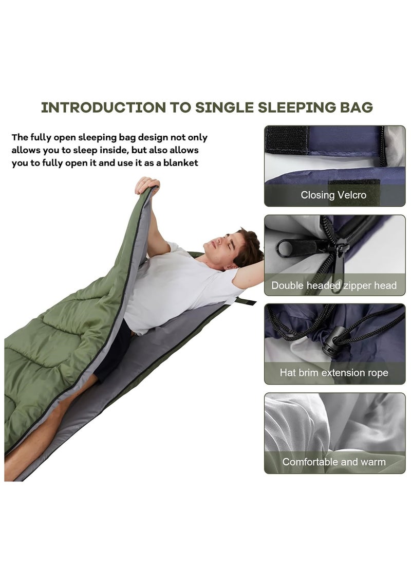 Jorunb Sleeping Bags for Adults Cold Weather & Warm - Backpacking Camping Sleeping Bag - Lightweight Compact Design - Ideal for Camping, Hiking, Backpacking - Image 3