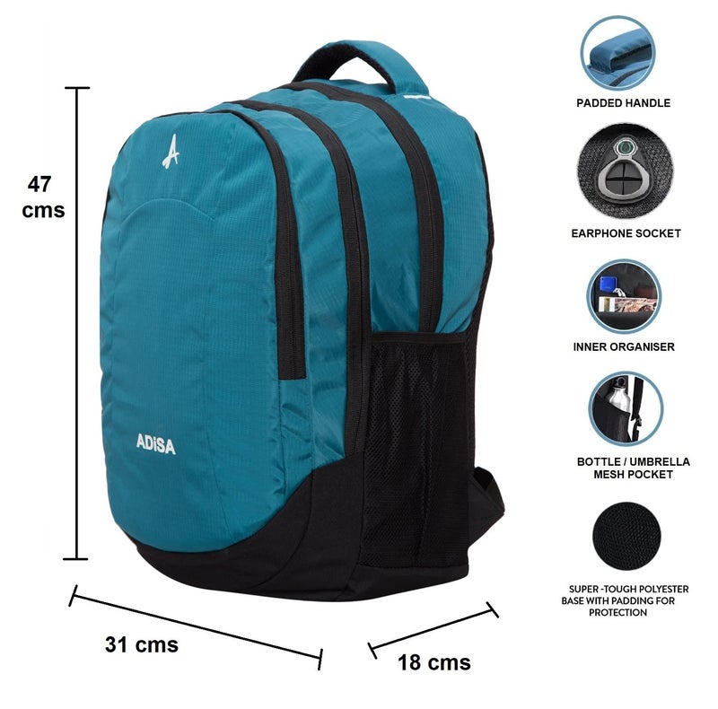 ADISA Light Weight Laptop Backpack 32 Ltrs (BP005-BLU_Blue) - Image 4