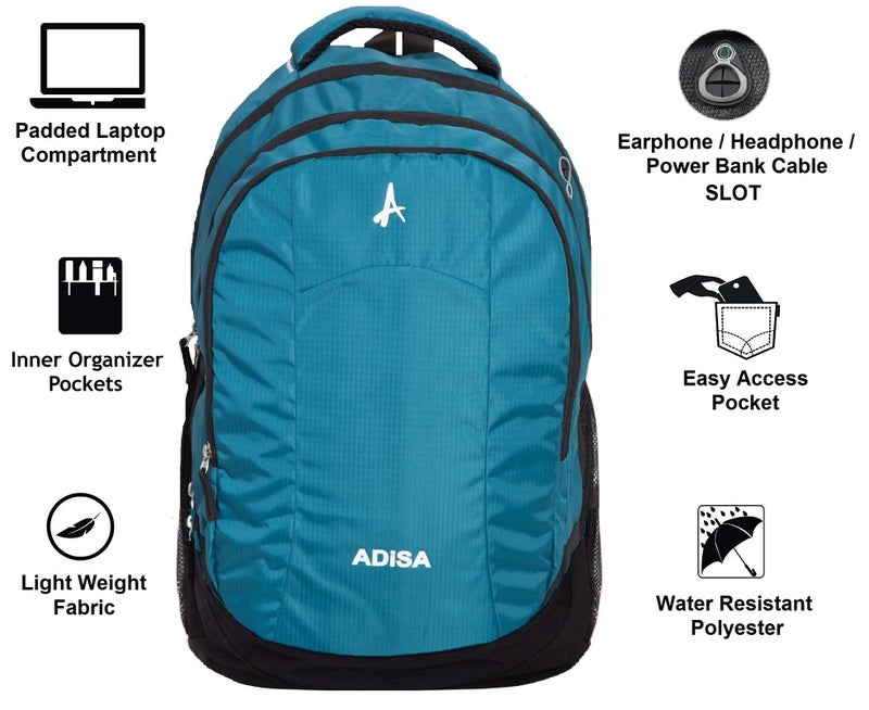 ADISA Light Weight Laptop Backpack 32 Ltrs (BP005-BLU_Blue) - Image 3