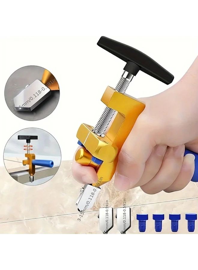 Golden Suit Diamond Wheel Glass Tile Cutter 2 In 1 Precision Tool Ergonomic Handle - Image 3
