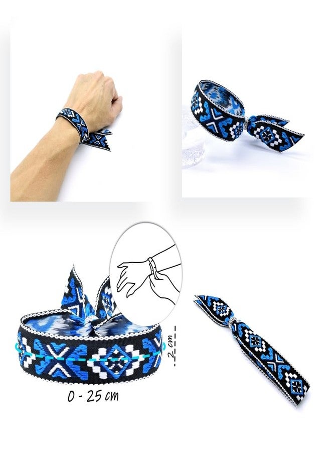 BDM Fabric Bracelets, Colorful Braided Bracelets, Ethnic, Adjustable Cartoon Fabric, Casual and Simple for Men and Women - Image 3