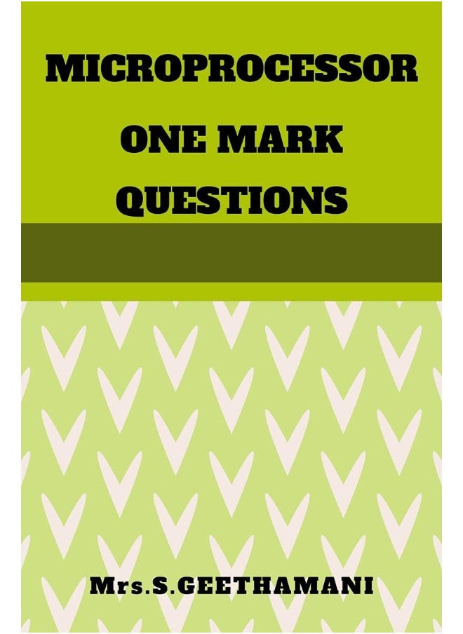 MICROPROCESSOR ONE MARK QUESTIONS 