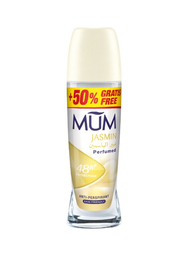 MUM Deodorant Roll-on - Jasmine, 48-Hrs Protection, Quick Drying Formula For All Skin Type, Pack of 3, 75ml Each - Image 2