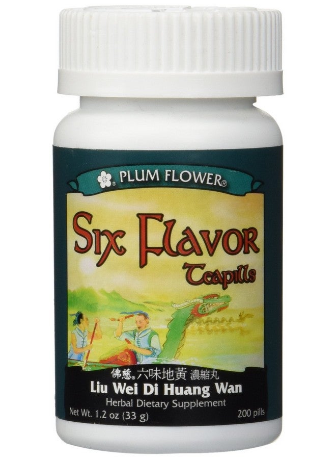 Plum Flower Six Flavor Teapills (Liu Wei Di Huang Wan), 200 ct, Plum Flower  - Image 1