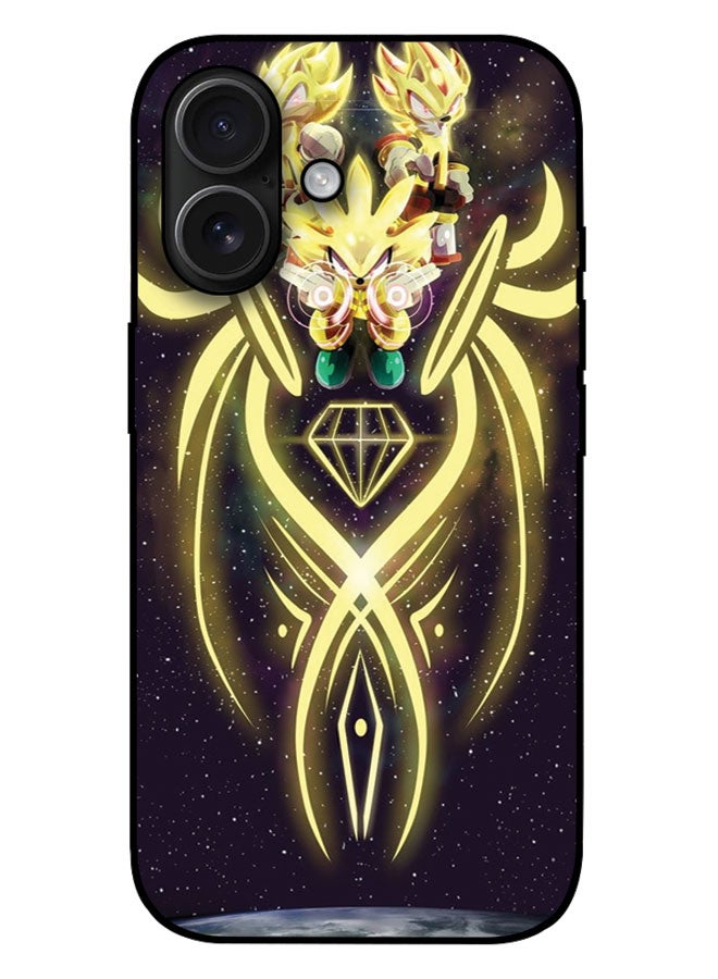 EYE CATCH Printed Protective Case Cover For Apple iPhone 17  -  Yellow Sonic