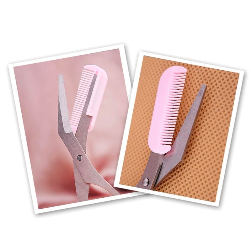 SweetpeaFx Mini Brow Class Cutting Scissors Easytouse Eyebrow Trimmer with Comb Cutting Scissors Eyebrow Trimming Tool - Image 5