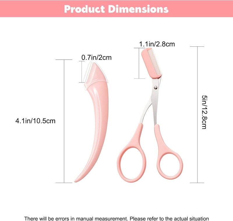 SweetpeaFx Mini Brow Class Cutting Scissors Easytouse Eyebrow Trimmer with Comb Cutting Scissors Eyebrow Trimming Tool - Image 4