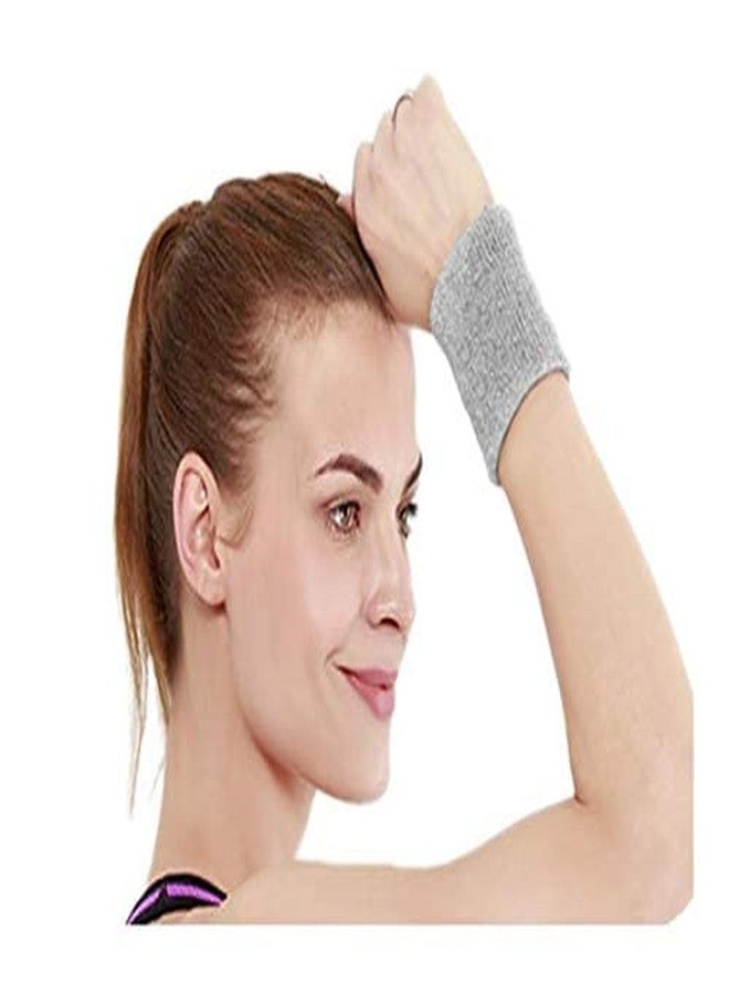 DRAUSS Wrist Bands for Sweat Men Sports Cotton (Pack of 2) - Soft, Comfortable, and Sweat-Absorbent Accessories - Image 4