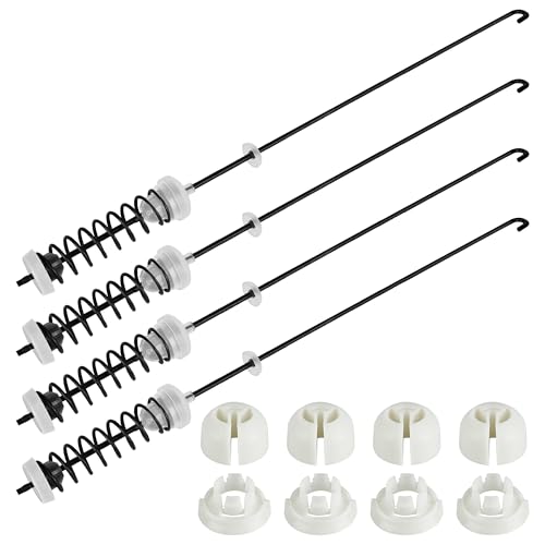 APPLIANCEMATES W10780045 WTW4816FW2 NTW4516FW2 NTW4605EW0 NTW4516FW1 WTW4800BQ1 Washer Suspension Rod Kit for Amana Whirlpool Kenmore WTW4800BQ0 RTW4516FW1 WTW4815EW0 NTW4516FW0 WTW4815EW1 WTW4816FW1 W10821951 - Image 1