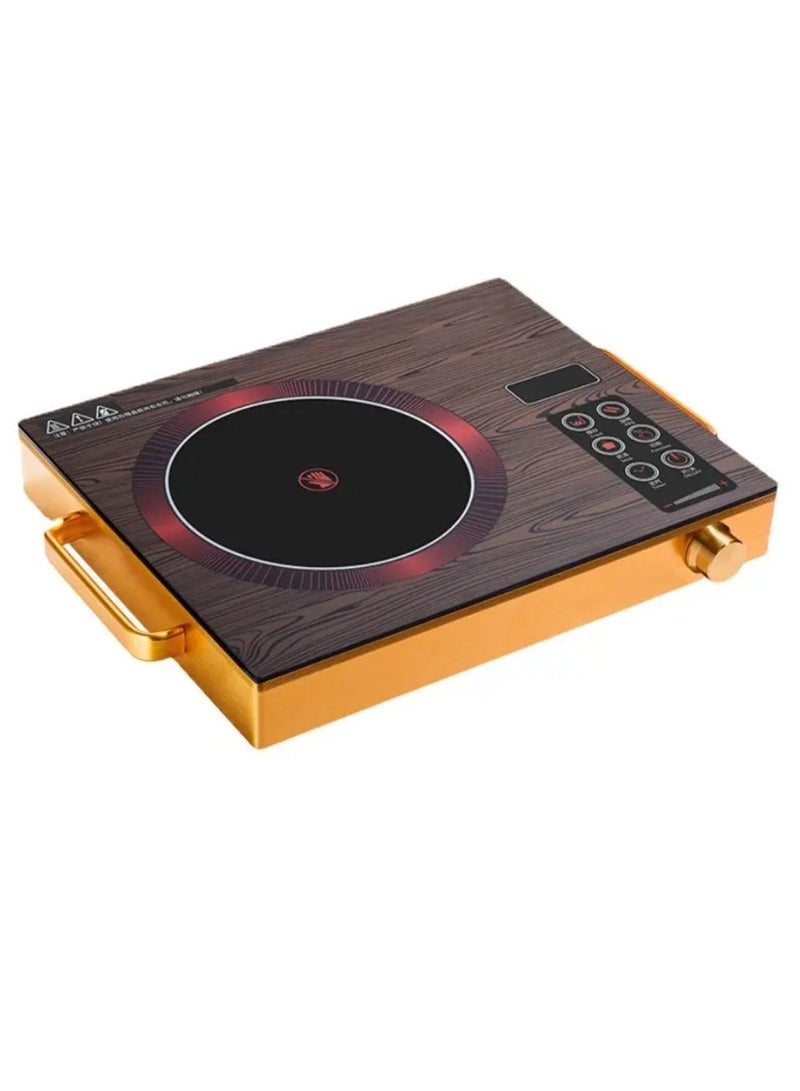 Tradeo Induction Cooker Digital Display Screen Touch Panel Electric Stove 3500W High-Temperature Resistant Glass Fireproof Material Stainless Steel Body Ceramic Heating Element - Image 1