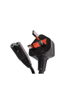 DMK Power Uk Plug Ac Figure 8 Power Cord Cable 1.5 Meter With Fuse For Battery Charger Ac Power Adapter Etc.,