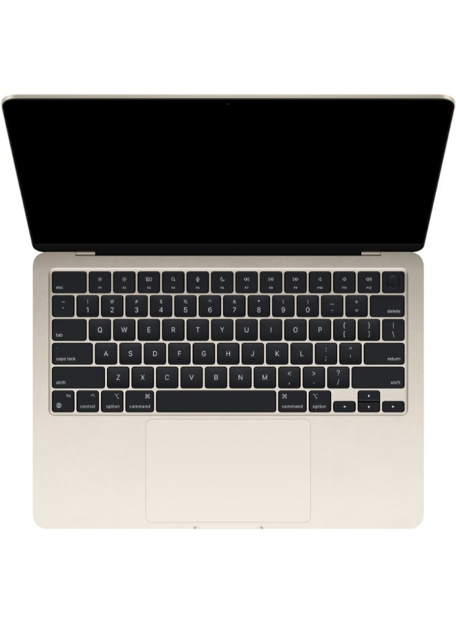 Apple MacBook Air MLY23 13-Inch Display : Apple M2 chip with 8-core CPU and 10-core GPU, 512GB/ English Keyboard(International version) Starlight - Image 2