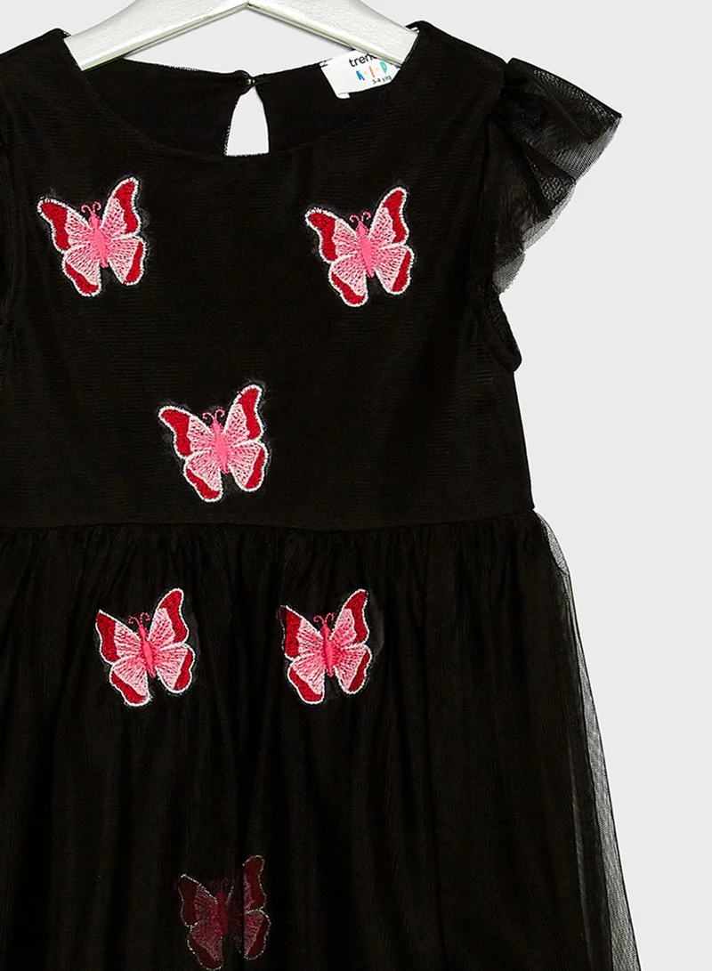 trendyol Little Butterfly Detail Dress