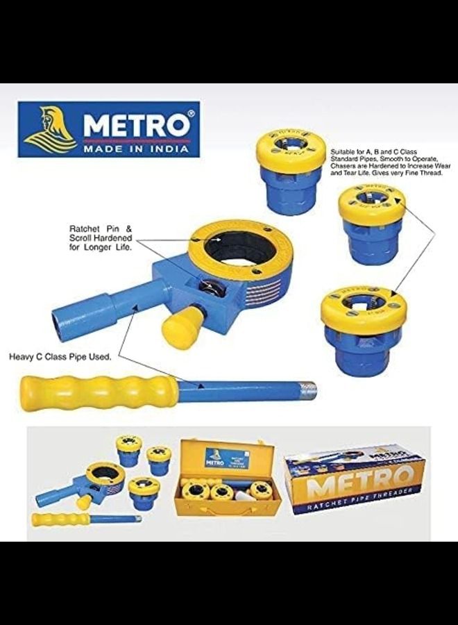 Metro Ratchet Pipe Threader Die Set - Image 2