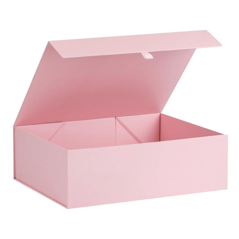 PLINJOY Extra Large Pink Gift Box 16.5x14x5.5 Inches,Gift Boxs for Presents with Lid Magnetic Closure Collapsible,Bridesmaid Proposal Box,Birthday, Christmas,for Clothes and Large Gifts - Image 1