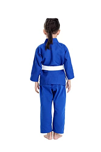 JUST YEARN Kids BJJ GI, Youth IBJJF Children’s Students Brazilian Jiujitsu Gi kimono Pre-washed Fabric - Image 4