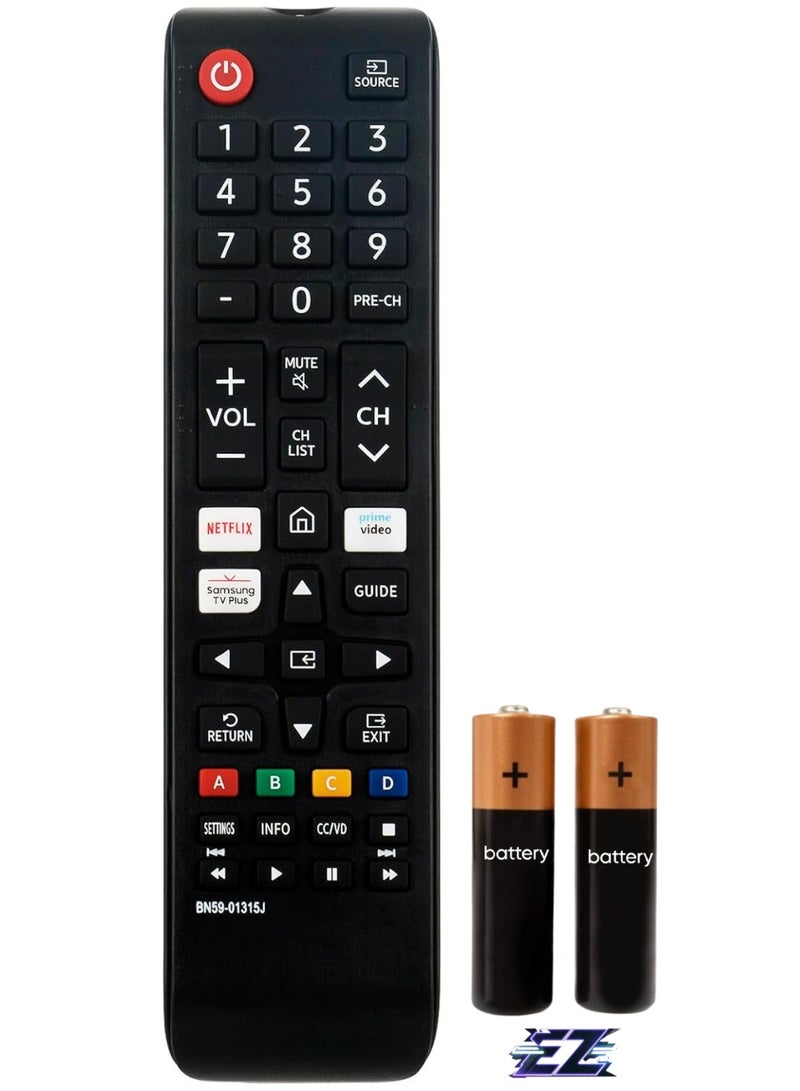 ELTRAZONE Replacement IR Remote Control BN59-01315J Compatible with Samsung Crystal UHD 4K HDR Smart TV TU690T Series TU6980 Series TU6950 Series TU7000 Series TU700D Series with battery - Image 1