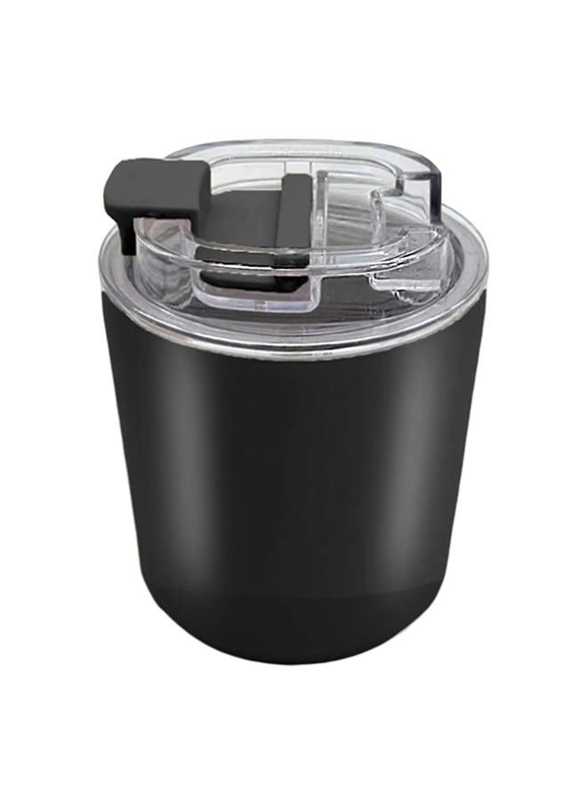 DEQIANG Travel Mug,Insulated Coffee Mug with Leakproof Lid, Vacuum Double-wall Stainless Steel Coffee Cups for Hot and Cold Water Coffee(Black, 250ml) - Image 1