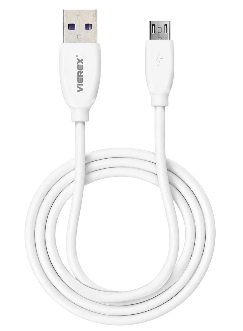 Vierex 5A Flash Charging USB-A to Micro USB Cable – Fast Charge & Data Transfer, 1m - Image 1