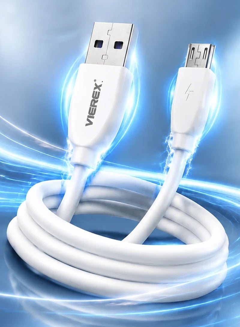 Vierex 5A Flash Charging USB-A to Micro USB Cable – Fast Charge & Data Transfer, 1m - Image 2