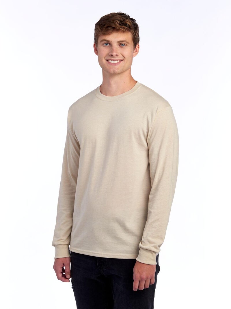 Jerzees Men's Dri-Power Long Sleeve T-Shirt, Sandstone, 3X-Large - Image 2