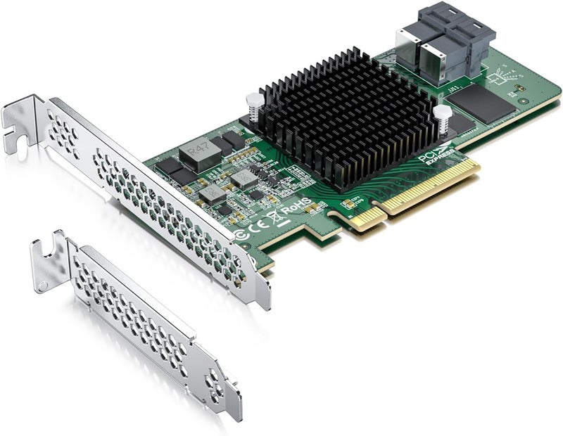 ipolex 12G Internal PCIe HBA Controller Card, Broadcom's SAS 3008, Compatible for SAS 9300-8I - Image 5