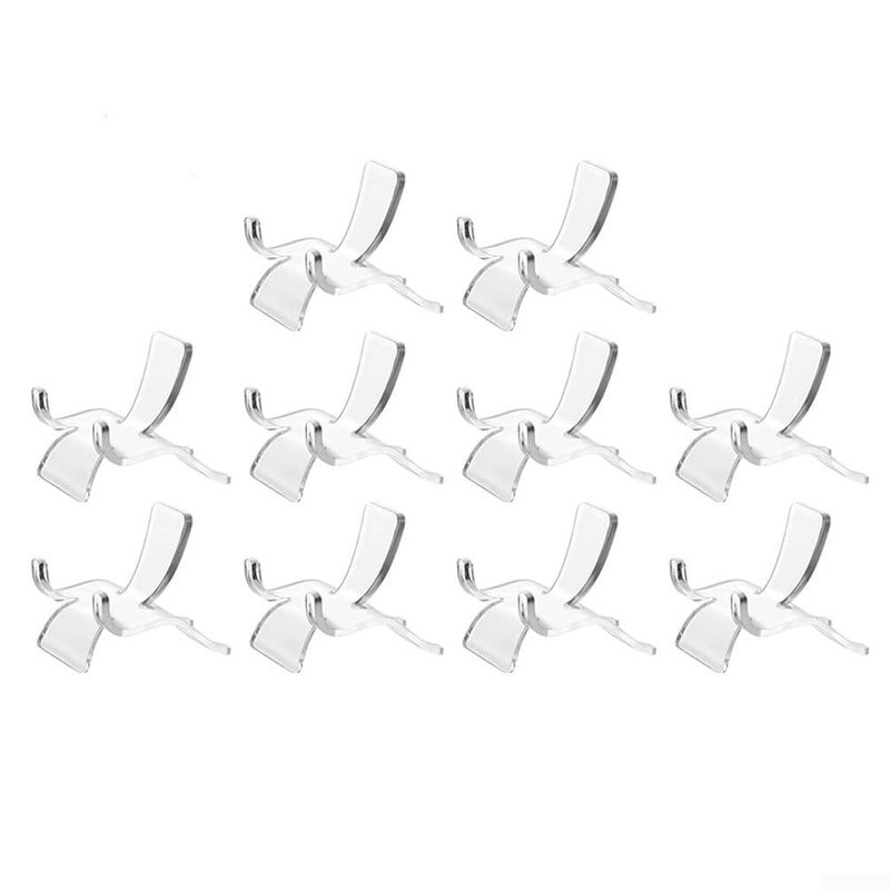 Acrylic Geode Display Stand 3 Prong Crystal Mineral Fossil Holder 10 Pack L M S Sizes - Image 2