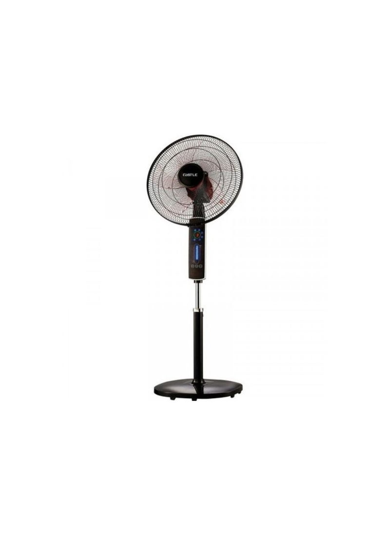 Castle - Castle Stand Fan with Remote Control, 18 Inch, FAS2718RD - Black - Image 1
