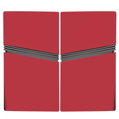 PEYANZ Faceplate for PS5 Pro (Digital Edition), Cover Plate, ABS Shell, Matt Skin, with Extra 2 Controller Silicone Covers (Red) - Image 5