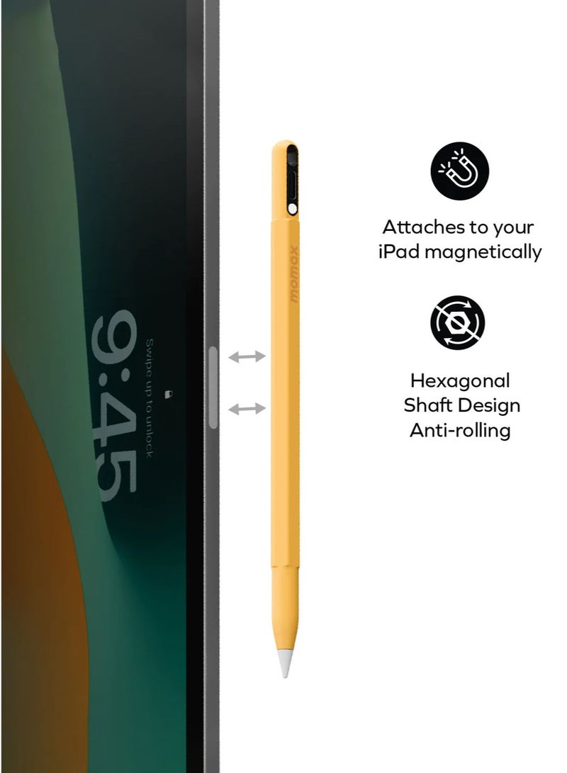 Momax قلم ستايلس مغناطيسي نشط MAG Link Pop لجهاز iPad شحن سهل عبر USB-C (غير متوافق مع الشحن اللاسلكي) - أزرق - Image 3