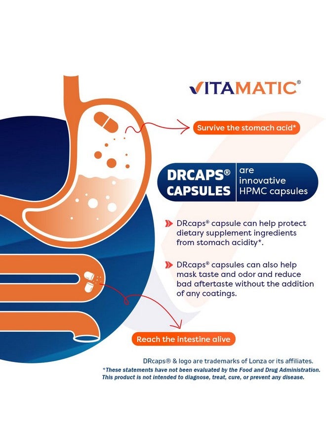 Vitamatic فيتاميناتيك أكيرمانسيا موكيني فيلا صحة الأمعاء - 60 كبسولة (إطلاق مؤجل) - مصنوعة من ألياف الإينولين البريبايوتيك - Image 5