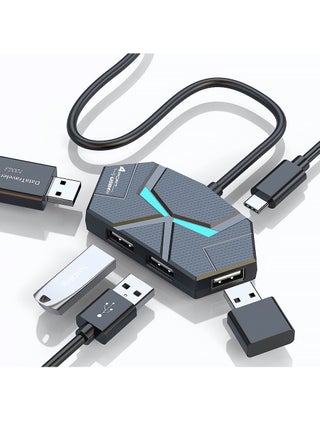 USB 3.0 Hub,4-Port USB Hub,USB Splitter,USB Extender with USB C Power Port for Laptop,PC,Xbox,Gamepad,Flash Drive, HDD,Console,Printer,Camera,Keyborad, Mouse,USB Fan - pzsku/Z8426B794DDE18CAB3EE8Z/45/1745548030/ab7c2348-43ef-42c5-821f-ebd46881b4a3