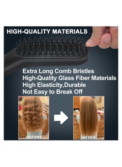 Generic 5 in 1 Beard Straightener for Men, Beard Straightening Comb with Beard Balm, 3 Adjustable Temperature, 360° Rotating Power Cord, Ceramic Electric Straightening Comb, Original Men's Gift Sets  - Image 3