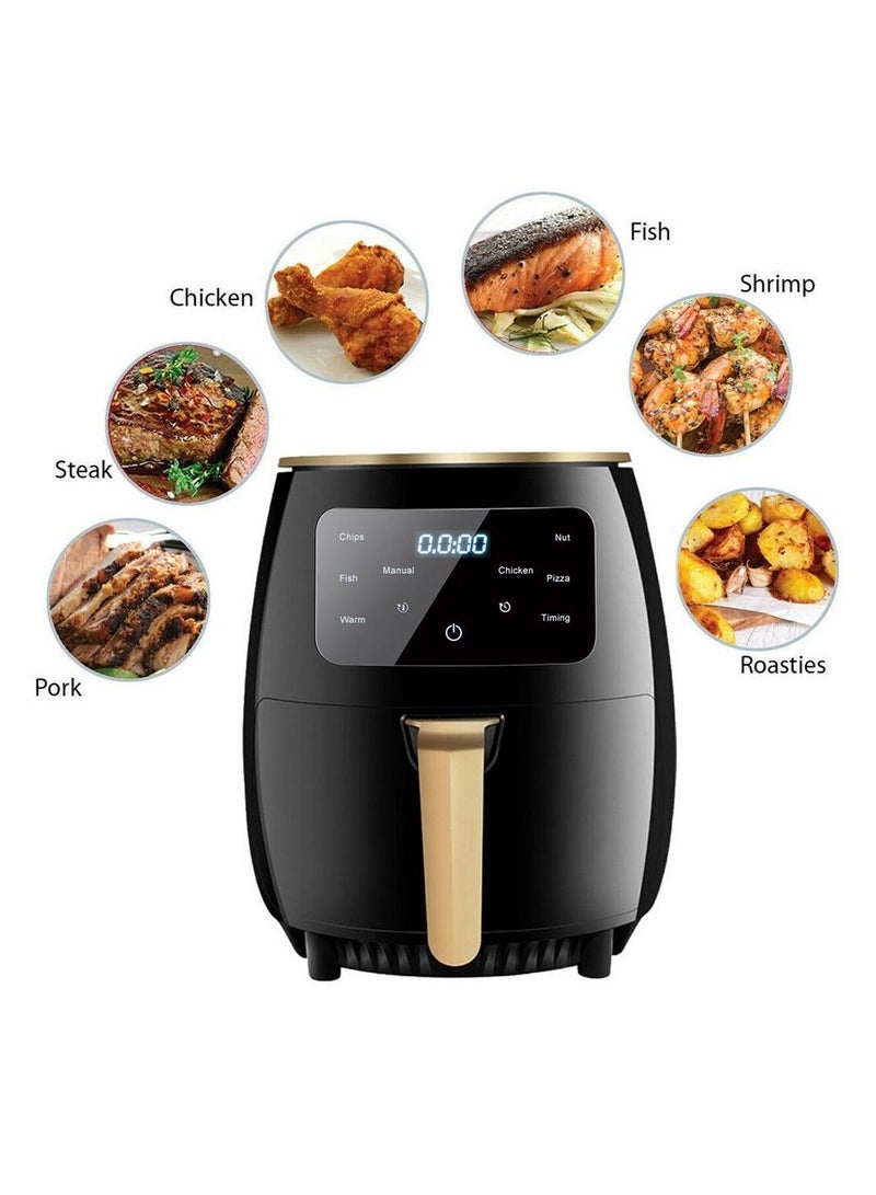 DubaiGallery Air Fryer,Electric Hot Air Fryers Oilless Cooker with 8 Presets,Non-Stick Detachable Basket Oilless Cooker 2400W Digital LCD Touch Screen needed - Image 4