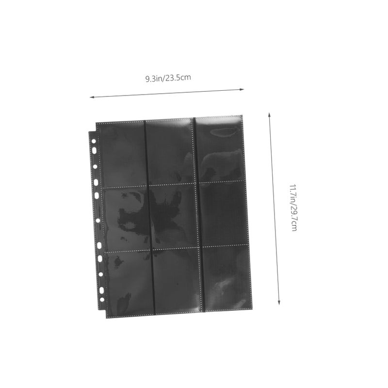 50pcs Clear 3x3 Trading Card Binder Pages for Collectibles Storage and Photo Holders - Image 4